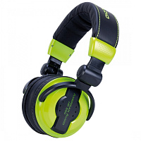 American Audio HP550 LIME Удобные, прочные и мощные головные наушники, цвет черно-зеленый