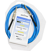 Invotone ACI1003/B  инструментальный кабель, mono jack 6.3  mono jack 6.3, длина 3 метра, цвет синий