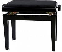 GEWA Piano Bench Deluxe Black Highgloss банкетка черная глянцевая прямые ножки верх черный