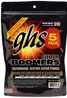GHS GBL5 PACK Набор из 5-ти комплектов струн для электрогитары, никель,  сталь (10-13-17-26-36-46)