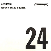 Dunlop DAB24 80/20 Bronze  струна для акустической гитары, 0.024