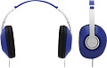 KOSS UR23iB Blue гарнитура c полноразмерными легкими и прочными дуговыми наушниками уникальной формы D для звучания и комфорта, частотный диапазон 20-20000 Гц, сопротивление 34 Ом, чувствительность 94 дБ, плоский шнур 1,2 м с микрофоном, цвет синий