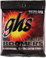 GHS GBH Струны для электрогитары, никелированная сталь, круглая обмотка, 12-52, Boomers 