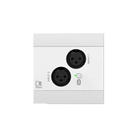 AUDAC NWP220/W Настенная сетевая панель удаленного подключения, цвет белый