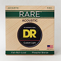 DR RPML-11 струны для акустической гитары, калибр 11-50, серия RARE™, обмотка фосфористая бронза, покрытия нет
