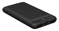 iconBIT FTB10000GT (black)  Внешний аккумулятор (Power Bank) для зарядки мобильных устройств с функцией беспроводной зарядки (Qi), 2 входа Micro USB, USB Type-C, 2 USB выхода, LED фонарь, LED индикатор заряда, емкость 10000 mAh, цвет черный