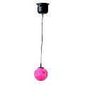 American DJ Jelly Globe Медленно вращающийся шар, объединяющий 2 устройства в одном: мерцающий прозрачный корпус   резкие лучи RGB. создает 15 лучей со звуковой активацией, которые меняют цвет и создают стробоскопический эффект в такт музыке.