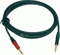 KLOTZ TI-0450PSP готовый инструментальный кабель 4.5м, серия TITANIUM, джек моно Neutrik - джек моно Neutrik 'silent', контакты позолочены, цвет черный (sw)