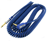 VOX Vintage Coiled Cable VCC-90BL  гитарный кабель, синий, 9м