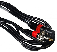 STANDS & CABLES MC-084XJ-3 Микрофонный кабель 3 метра. Разъемы: XLR мама - Jack 6,3 мм моно . Цвет черный.