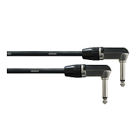 Cordial CPI 0,15 RR инструментальный кабель угловой моно-джек 6,3 мм/угловой моно-джек 6,3 мм, разъемы Neutrik, 0,15 м, черный