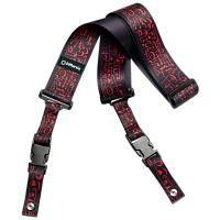 Dimarzio DD2243 Ремень для гитары STEVE VAI CLIPLOCK - ART GUITAR STRAP BLACK, цвет черный, рисунок Art Strap