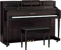 YAMAHA M2SBW акустическое пианино 110см., сатинированное, цвет SBW - черный орех, с банкеткой