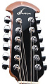 OVATION 2751AX-5 Standard Balladeer Deep Contour Cutaway 12-String Black 12-струнная электроакустическая гитара
