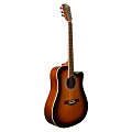 ROCKDALE Aurora D3 C SB Gloss акустическая гитара, дредноут с вырезом, цвет санберст 