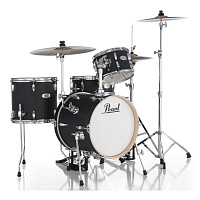 Pearl MT564/C-D752 ударная установка из четырех барарабанов, стойки в комплекте, цвет Matte Asphalt Black