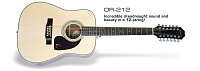 EPIPHONE DR-212 NATURAL CH HDWE гитара акустическая, 12-струнная, дредноут, цвет натуральный