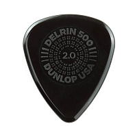 Dunlop 450P200 Delrin 500 Primegrip 12Pack  медиаторы, толщина 2 мм, 12 шт.