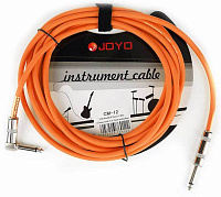 JOYO CM-12 Cable Yellow инструментальный кабель, 4,5 м, угловой TS 6,3 мм