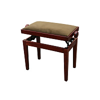Hidrau BG27 Rosewood Matt (TC4) банкетка, красное дерево сатинированное, сиденье - коричневый бархат