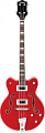 Gretsch G5442BDC Electromatic Hollow Body 30.3' Short Scale Bass, RW F-board, Transparent Red Бас-гитара полуакустичеcкая, цвет красный