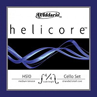 D'ADDARIO H510 4/4M helicore cello set medium 4/4 струны для виолончели, натяжение среднее