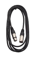 Rockcable RCL30303 D6  Микрофонный кабель XLR(М)-XLR(F) 3 метра.