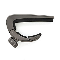 Dunlop DPCGM Pivot каподастр с автоматической центровкой, цвет оружейный металл