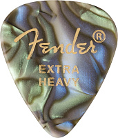 FENDER 351 Shape Premium Picks Extra Heavy Abalone 12 Count набор медиаторов, 12 шт., цвет перламутр