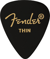 FENDER 351 Shape Premium Picks Thin Black 12 Count набор медиаторов, 12 шт., цвет черный