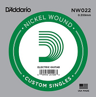 D'ADDARIO NW022  одиночная струна для электрогитары .022 обмотка никель