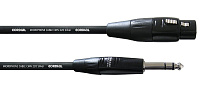 Cordial CIM 0,3 MV инструментальный кабель XLR папа - джек стерео 6.3 мм, длина 0.3 метра