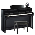 YAMAHA CLP-675PE цифровое фортепиано, цвет черный полированный