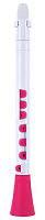 NUVO DooD (White/Pink) блокфлейта DooD, материал пластик, цвет белый/розовый, в комплекте кейс, запасные трости