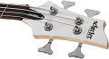 Schecter C-4 DELUXE SWHT Бас-гитара, 4 струны, цвет Satin White