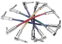 JOYO CM-11 Patch Cables набор патч-кабелей 20 см, 6 шт., угловые TS-TS 6,3 мм