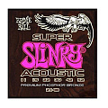 Ernie Ball 2148 струны для акустической гитары Phosphor Super Slinky, 11-15-22w-30-42-52