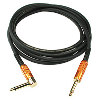 KLOTZ TM-R0450 готовый инструментальный кабель T.M. Stevens Funkmaster, длина 4.5м, моно Jack KLOTZ - моно Jack KLOTZ(угловой), контакты позолочены, металл