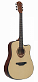 FLIGHT AD-455C NA  акустическая гитара, c вырезом и скосом, цвет натуральный