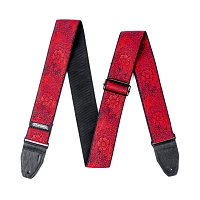 Dunlop D6721 Jacquard Albion  дизайнерский ремень для гитары, жаккард, кожаные наконечники