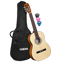 CASCHA Student Series HH 2137 классическая гитара 4/4, чехол в комплекте