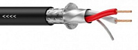 PROAUDIO DMX001/100 Black Кабель DMX 5.00 мм, 2x0,22 кв.мм, AWG 24, экранирование 100% (спиральное медное + фольгирование)