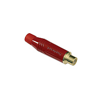 Amphenol ACJR-RED Кабельный разъем RCA, серия M, "мама", красный, позолоченные контакты