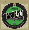 D'ADDARIO EJ25B струны для гитары Flamenco, серия Pro-Arte, Composite, Silver/Black