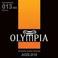Olympia AGS910  струны для акустической гитары, Bronze, калибр: 13-17-26-35-46-56