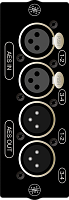 Soundcraft SiO-AES4 опциональная карта Si серии. 4 AES входа, 4 AES выхода. A520.002000SP