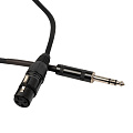 ROCKDALE XF001-1M микрофонный кабель XLR мама - джек стерео 6.3 мм, длина 1 метр