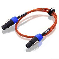 ORANGE OR-3 Or/Wh SS акустический кабель Speakon / Speakon, длина 0.9 метра, цвет оранжевый/белый