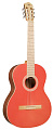 CORDOBA C1 Matiz Coral классическая гитара, цвет красный, чехол в комплекте