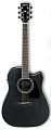 IBANEZ ARTWOOD AW84CE-WK электроакустическая гитара, цвет чёрный